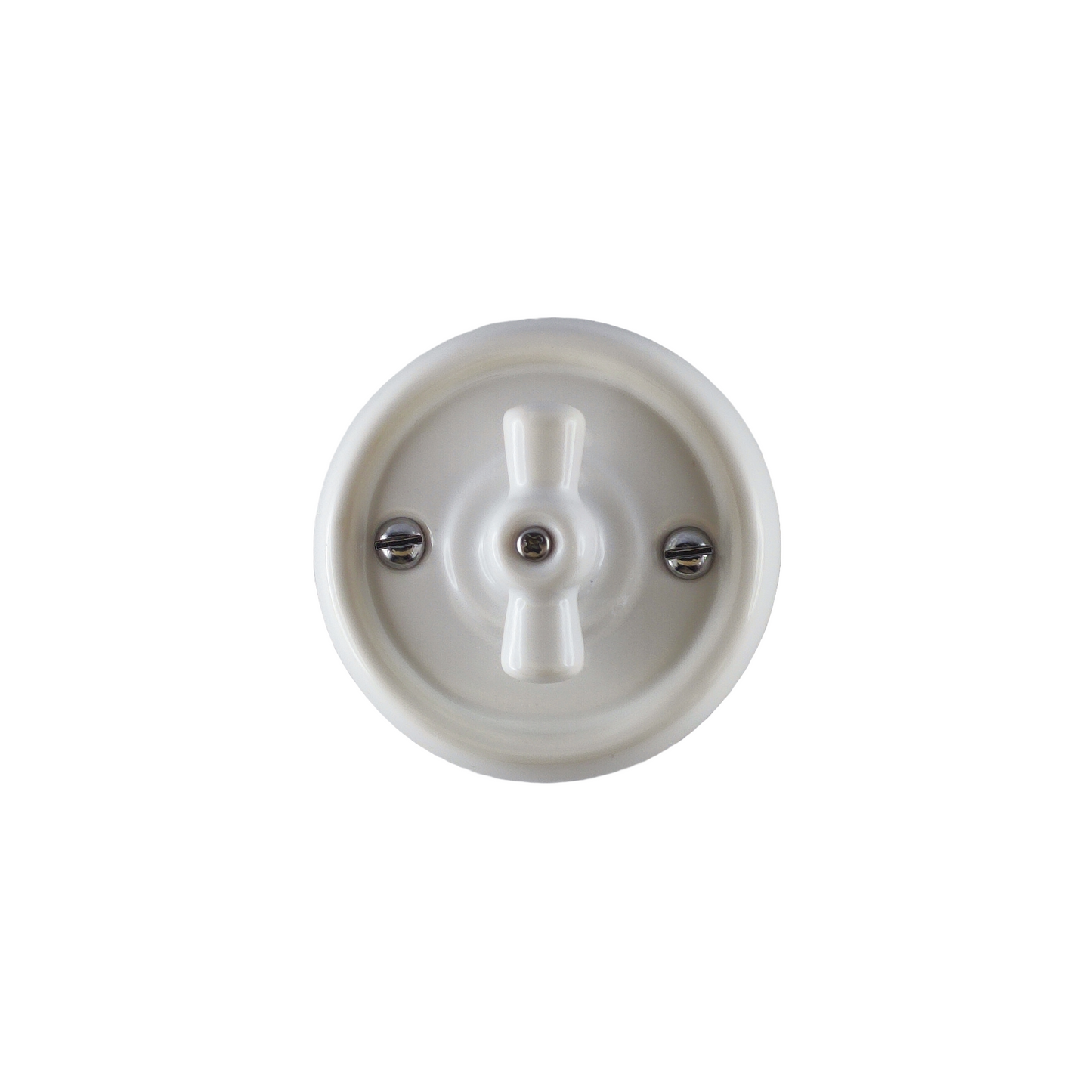 Interrupteur rotatif en porcelaine sans plaque de finition