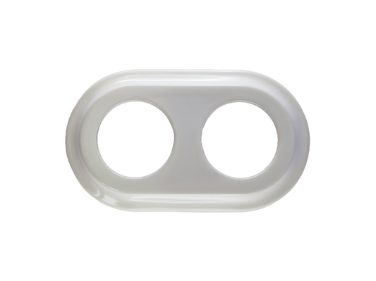 Plaque de finition double en porcelaine